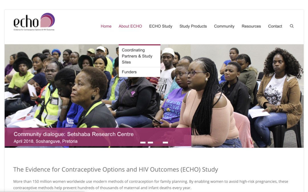 Website: The Evidence for Contraceptive Options and HIV Outcomes (ECHO) Study
