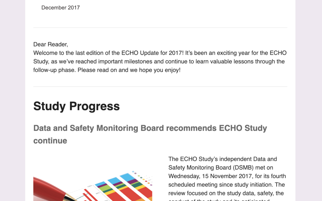 ECHO Quarterly Update 6