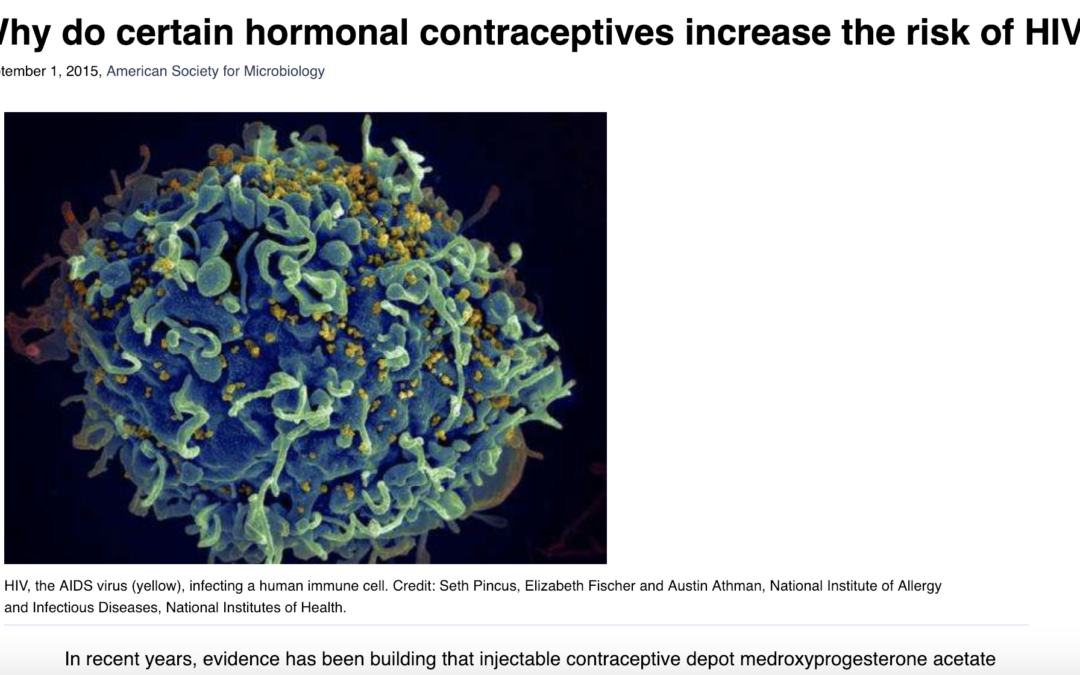 Why Do Certain Hormonal Contraceptives Increase the Risk of HIV?