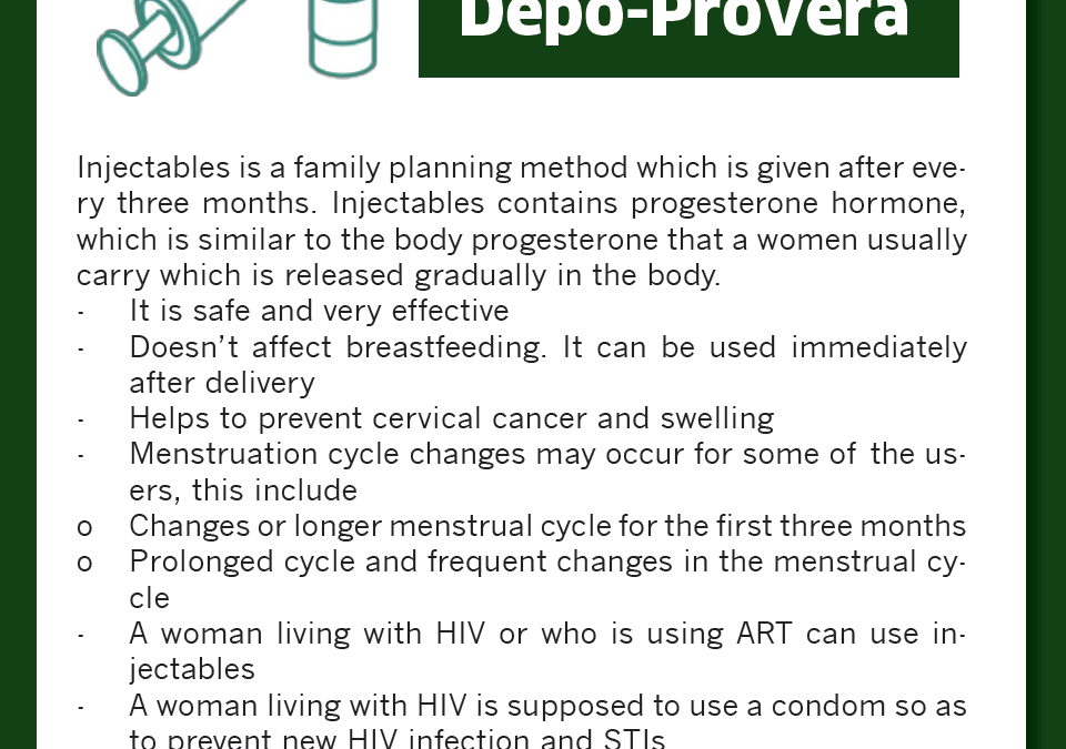 Depo-Provera: Wall Chart Poster for Providers [English]