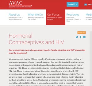 Hormonal Contraceptives and HIV