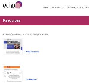 ECHO Consortium: Resources