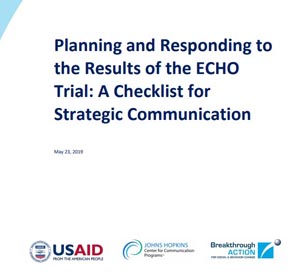Planning and Responding to the Results of the ECHO Trial: A Checklist for Strategic Communication